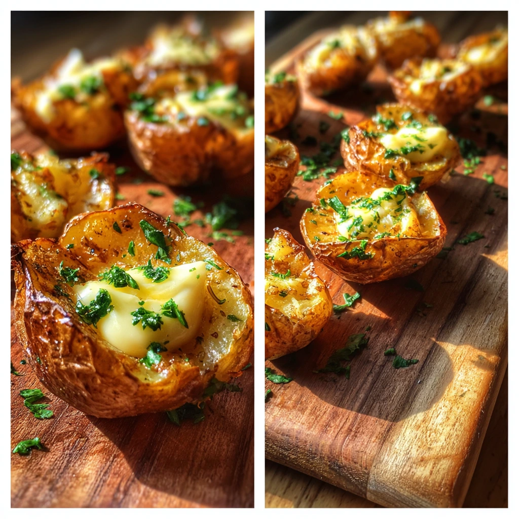Irresistibly Delicious Crispy Garlic Butter Potatoes with Fresh Herbs