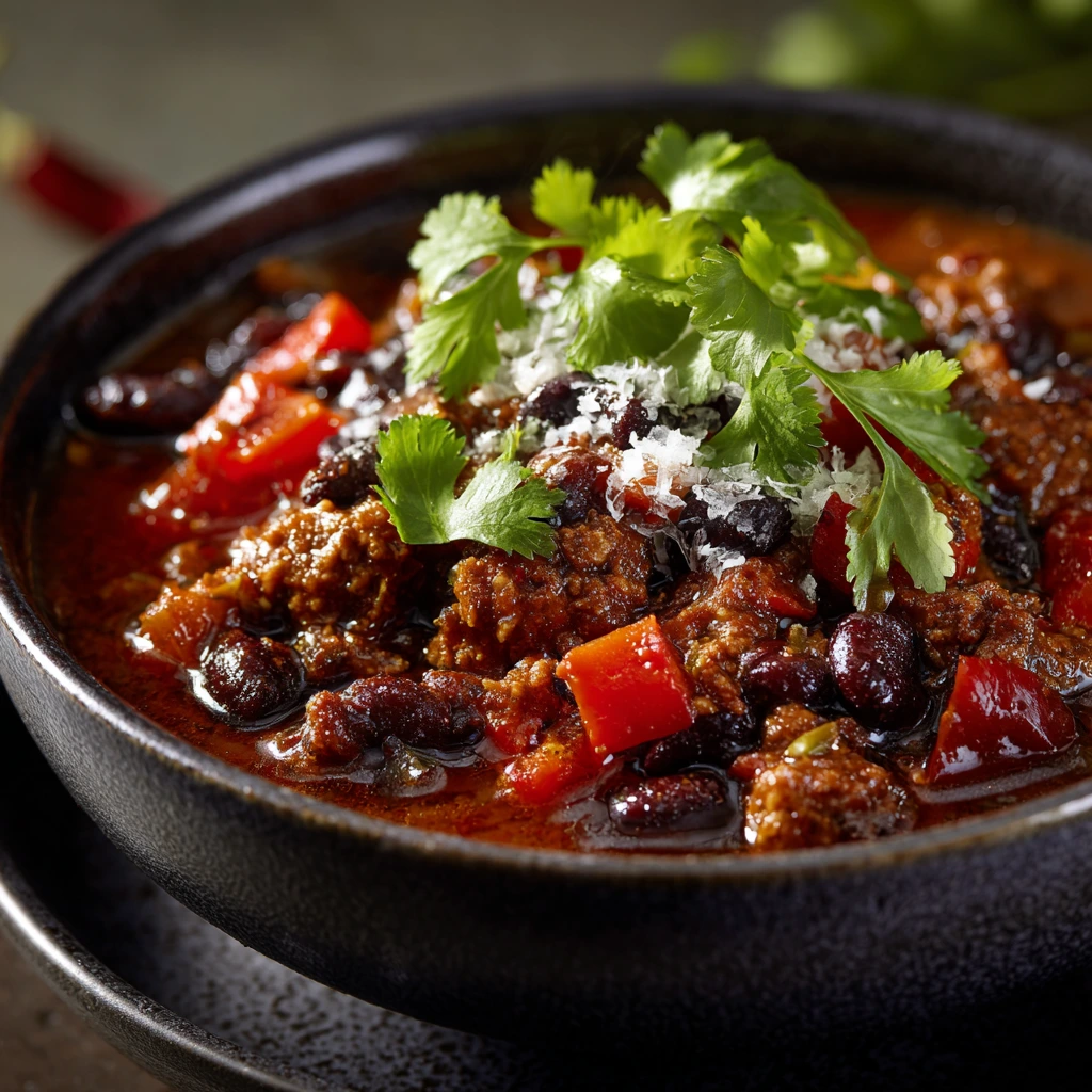 Hearty and Flavorful Turkey Black Bean Chili with a Kick