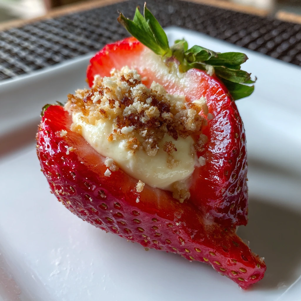 Deliciously Sweet and Savory Deviled Strawberries with Cream Cheese and Herbs