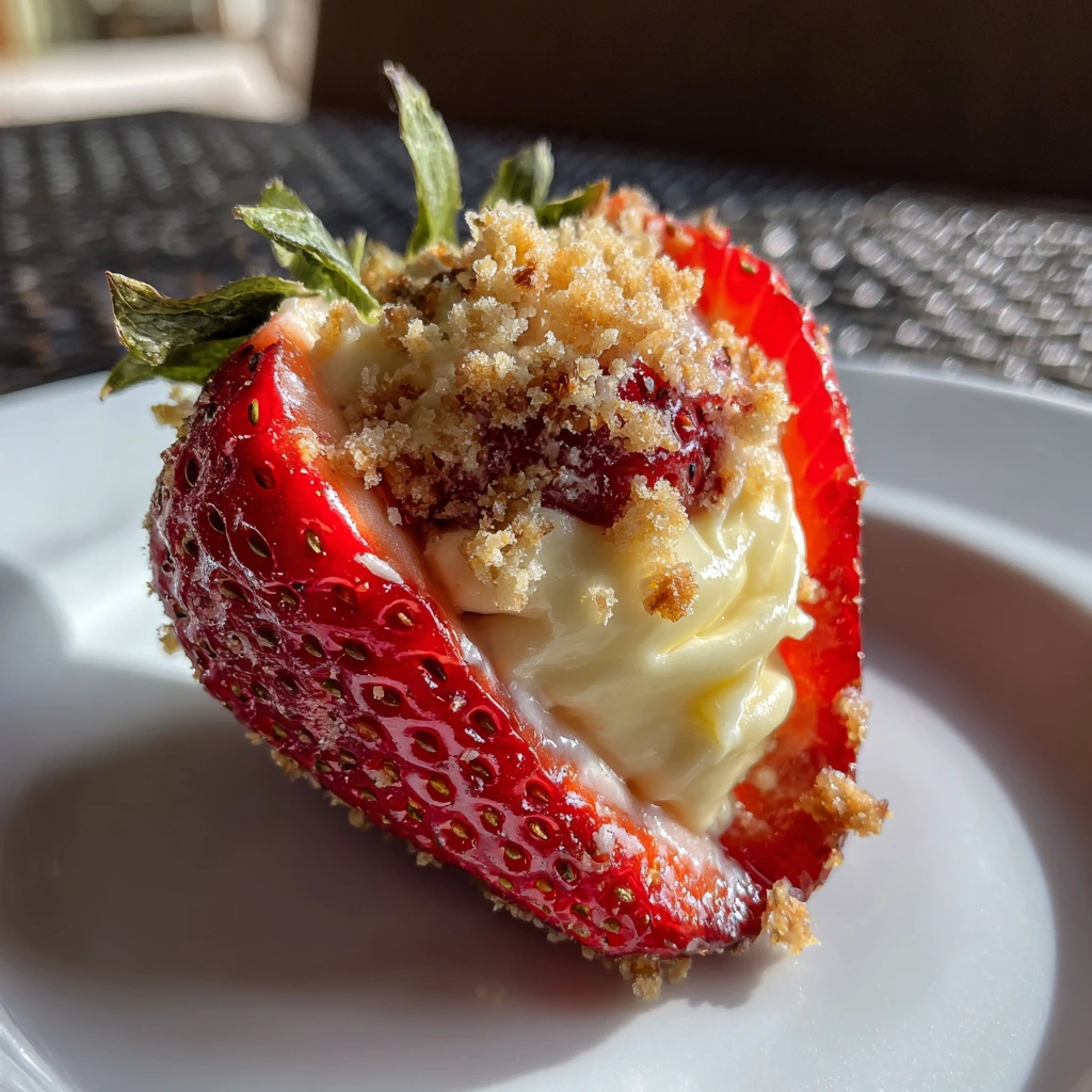 Deliciously Sweet and Savory Deviled Strawberries with Cream Cheese and Herbs