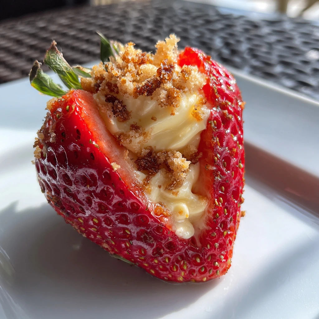Deliciously Sweet and Savory Deviled Strawberries with Cream Cheese and Herbs