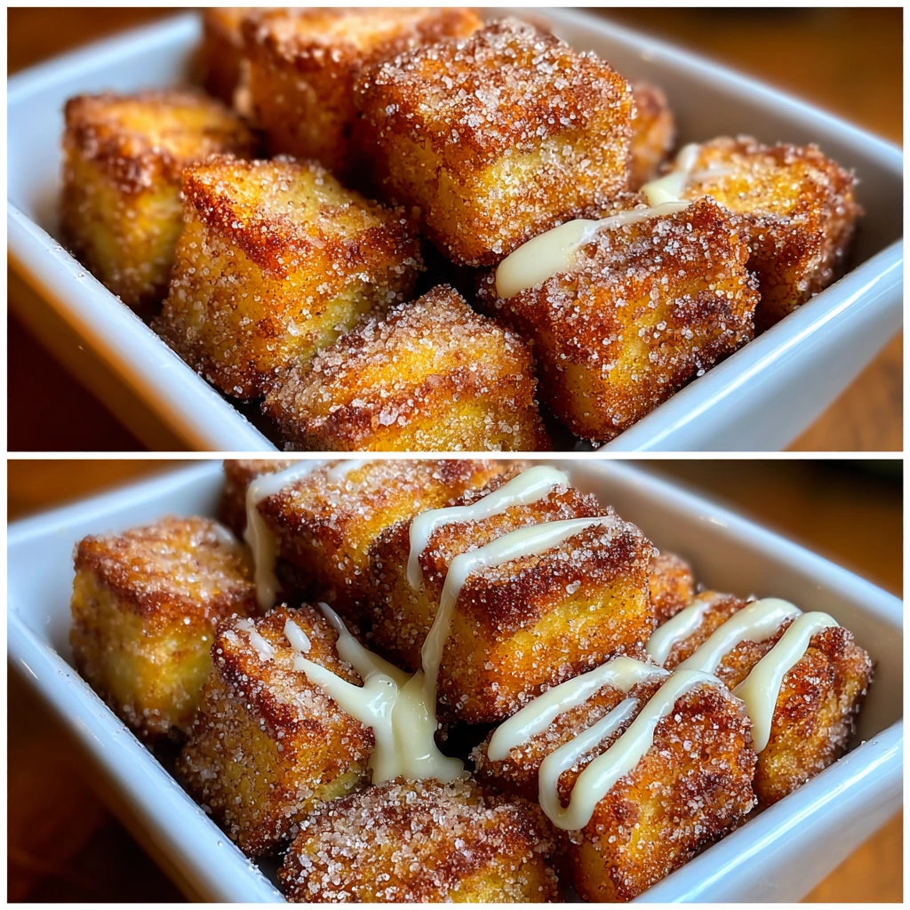 Deliciously Easy Angel Cake Churro Bites with Cinnamon Sugar