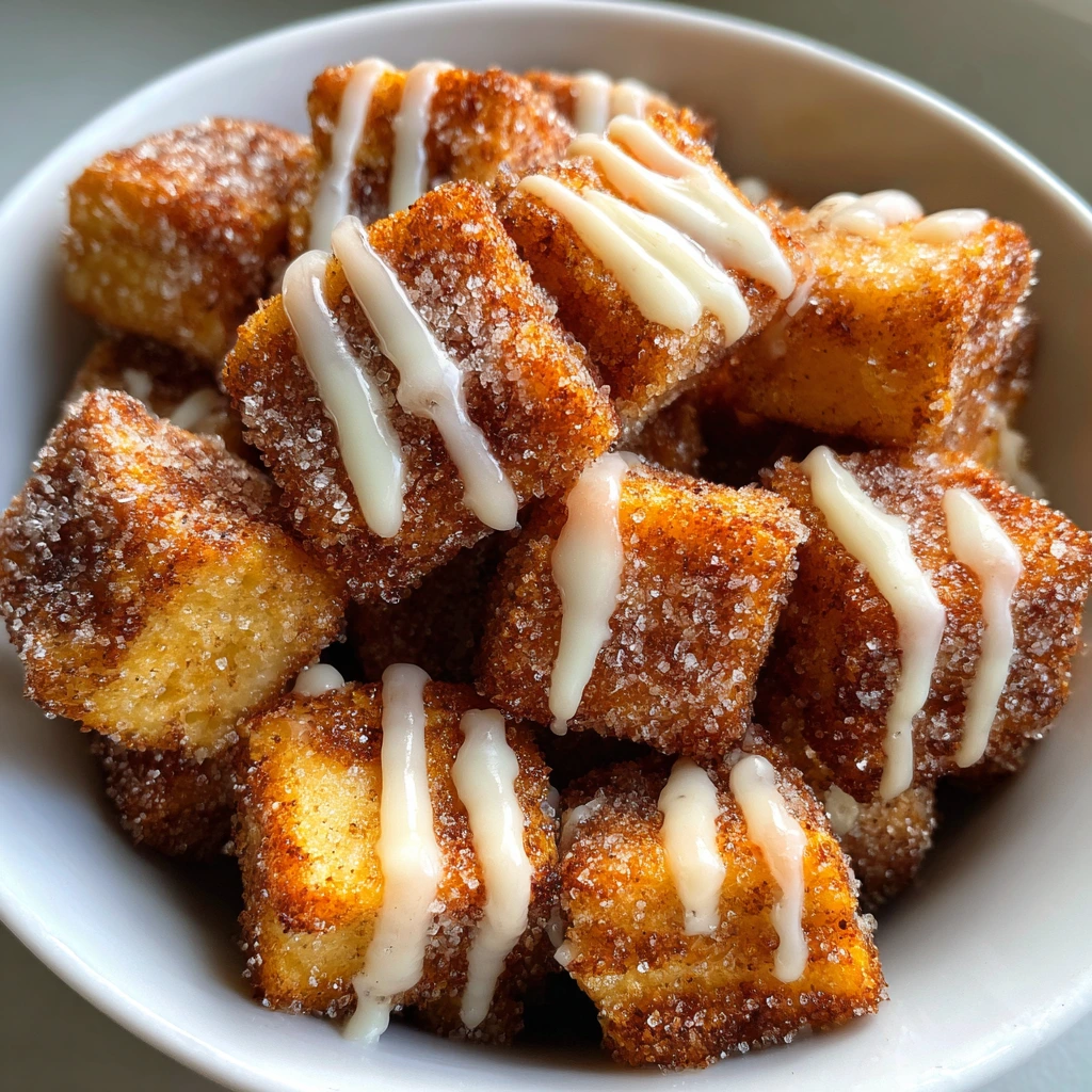 Deliciously Easy Angel Cake Churro Bites with Cinnamon Sugar