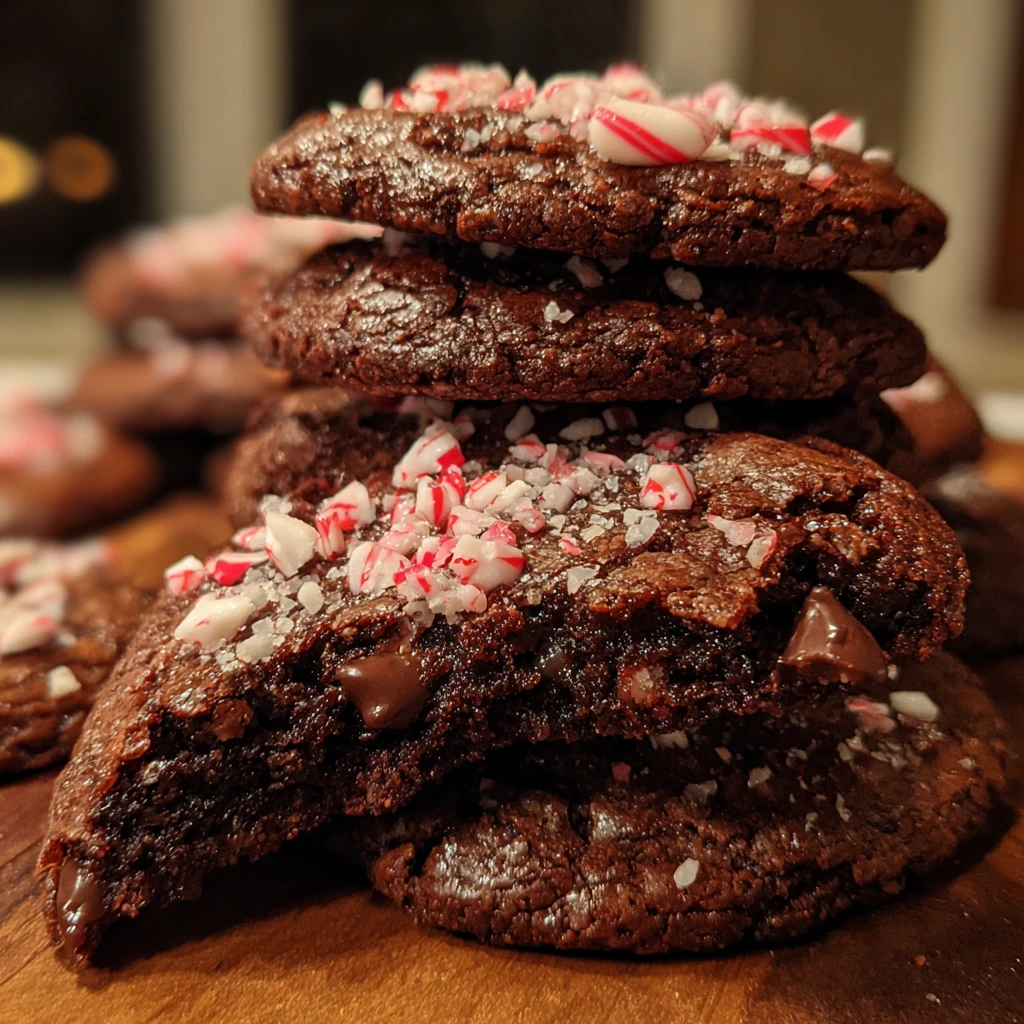 Decadent Easy Fudgy Peppermint Brownie Christmas Cookies