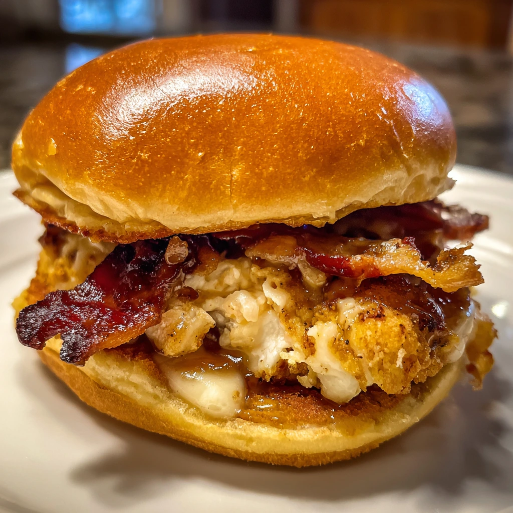 Savory Sweet Easy Maple Chicken Bacon Sliders with Crispy Texture