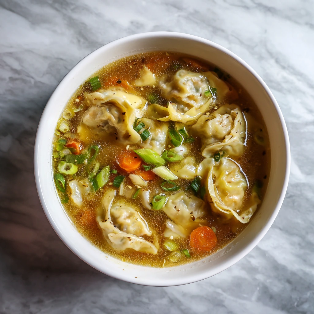 Delightfully Easy Potsticker Soup with Savory Pork and Vibrant Veggies