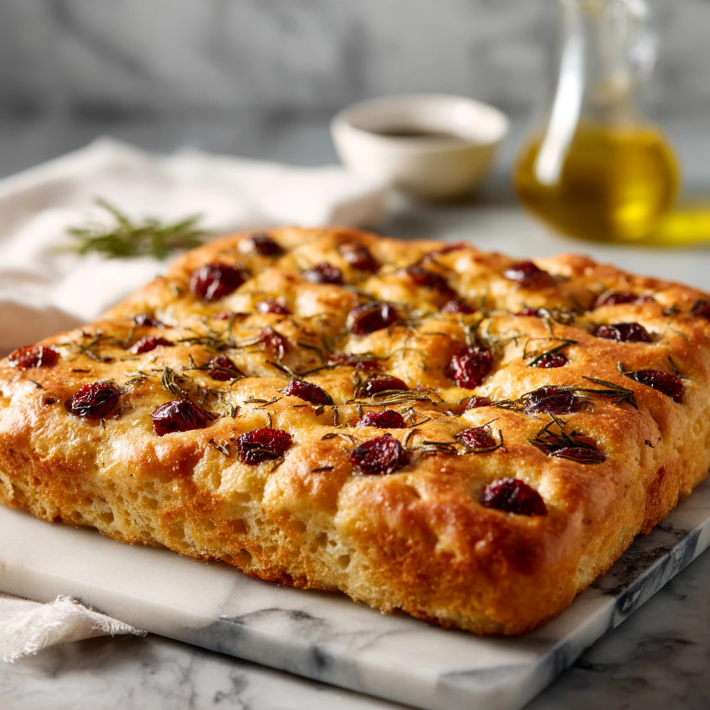 Deliciously Easy Sweet Focaccia with Honey and Fresh Berries