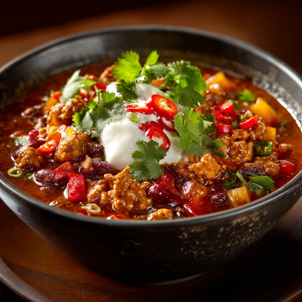 Savory and Spicy Easy Turkey Chipotle Chili with Beans and Corn