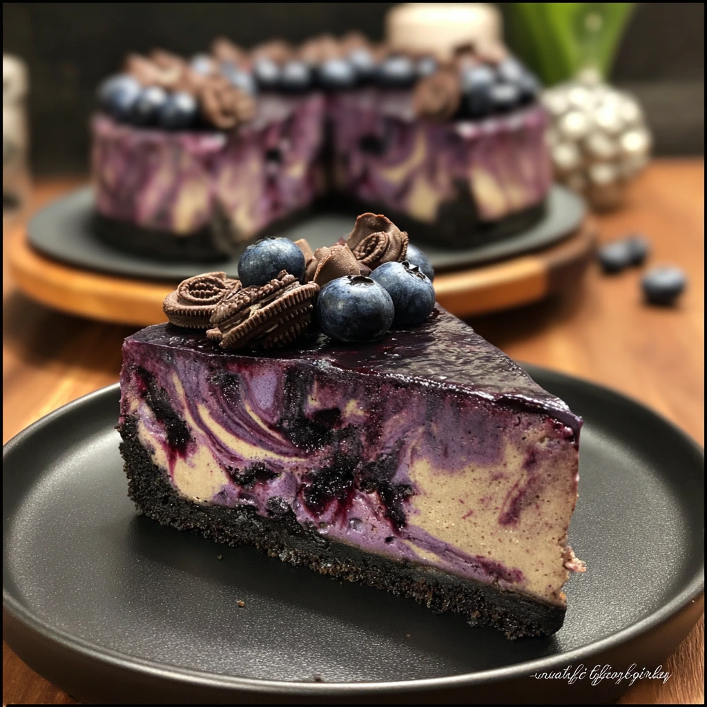 Decadent Blueberry Cheesecake Filled Delights with Creamy Topping