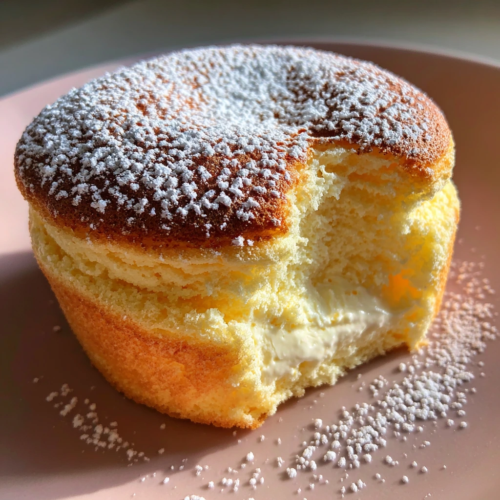 Delightfully Fluffy Japanese Cotton Cheesecake Cupcakes with Cream Cheese and Eggs