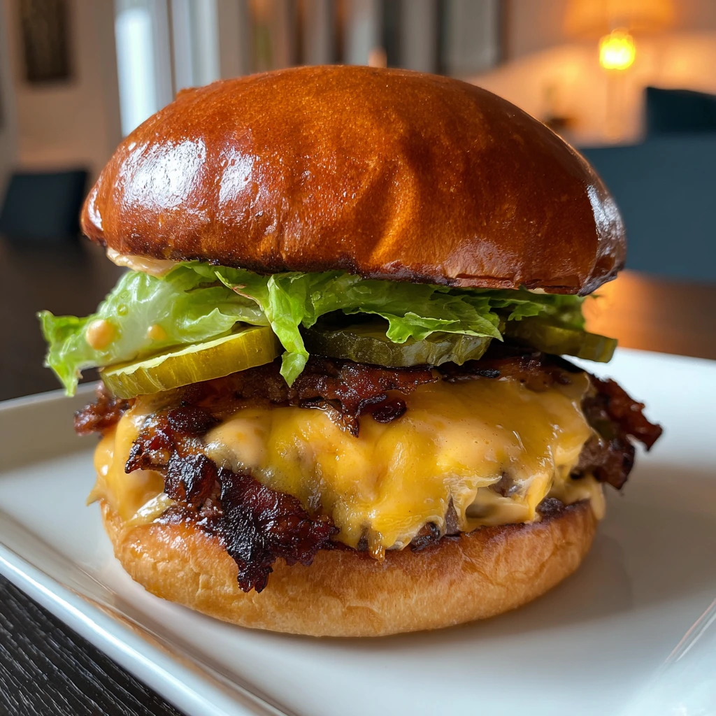 Irresistible Flying Dutchman Burger with Juicy Beef, Cheese, and Tantalizing Toppings