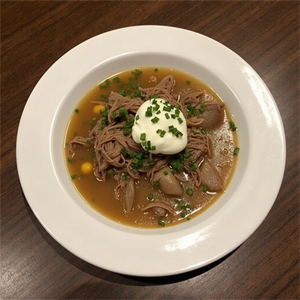 French Onion Beef Short Rib Soup - tertiary view
