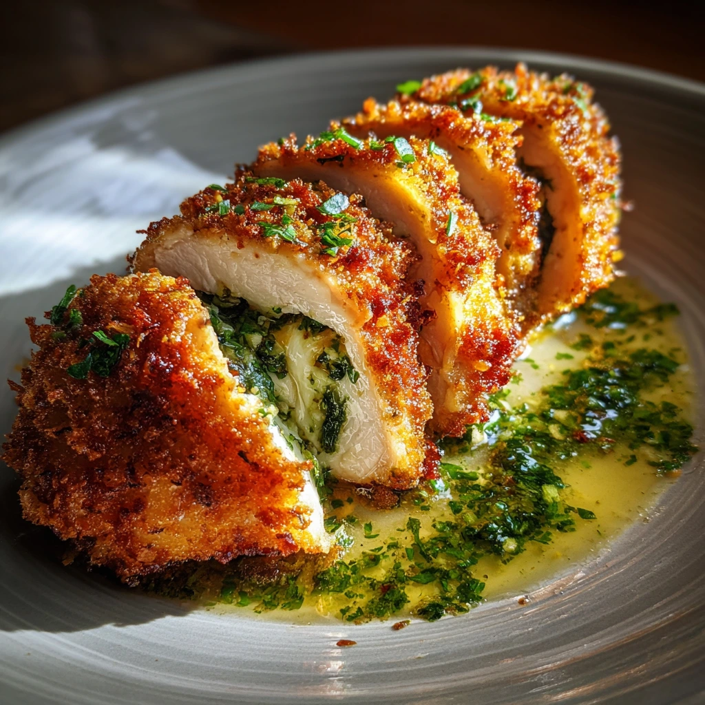 Irresistibly Flavorful Garlic Butter Chicken Kiev with Fresh Herbs