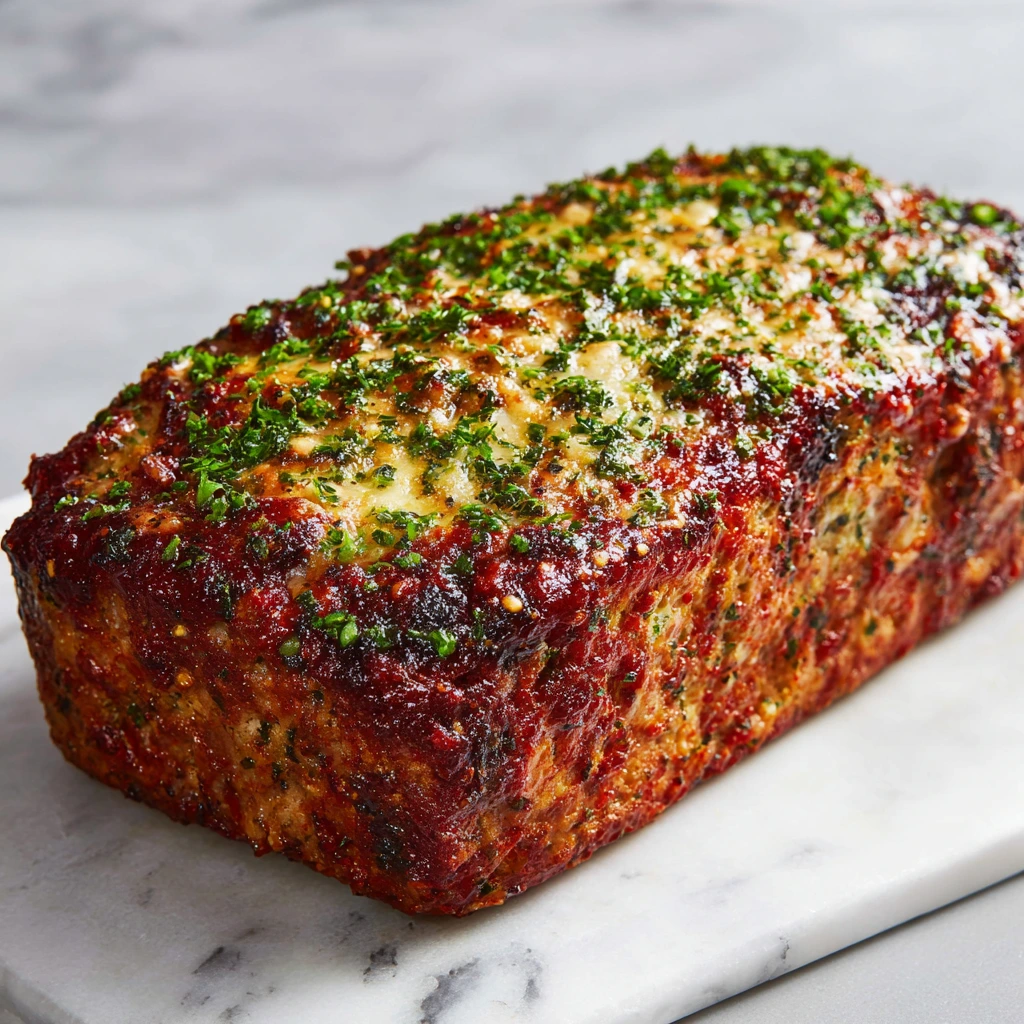 Savory Garlic Parmesan Meatloaf with a Flavorful Twist