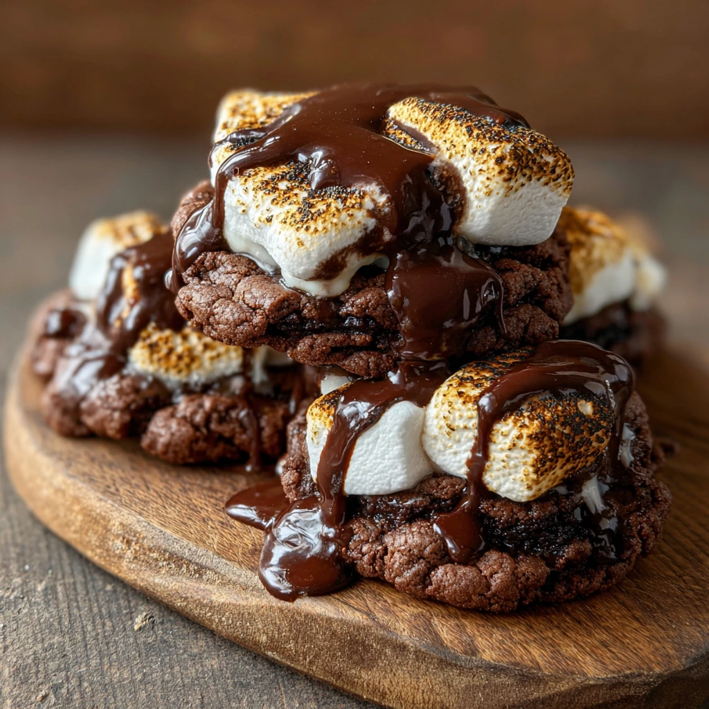 Decadent Gooey Hot Chocolate Cookies with Melting Chocolate Chips