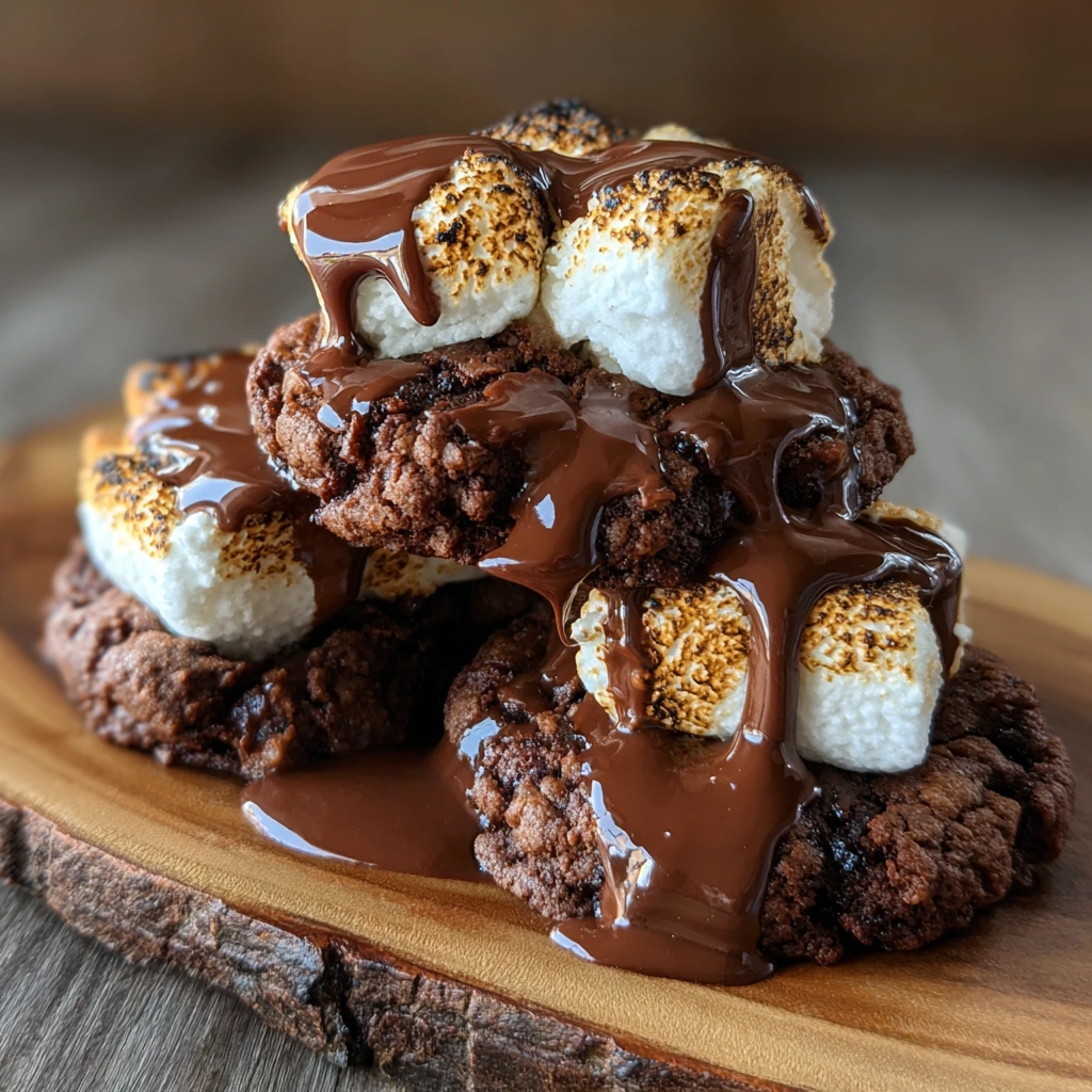 Decadent Gooey Hot Chocolate Cookies with Melting Chocolate Chips