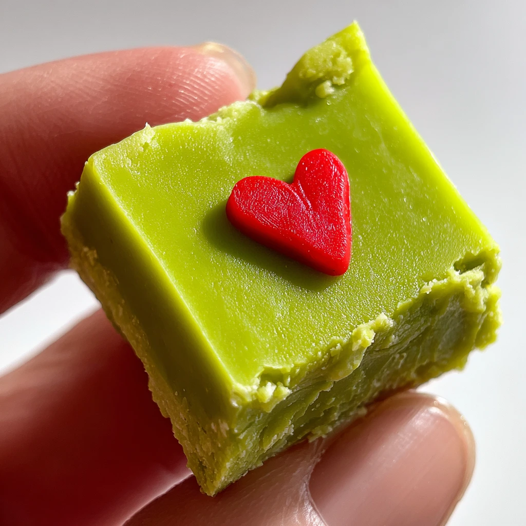 Deliciously Festive Grinch Fudge with White Chocolate and Peppermint