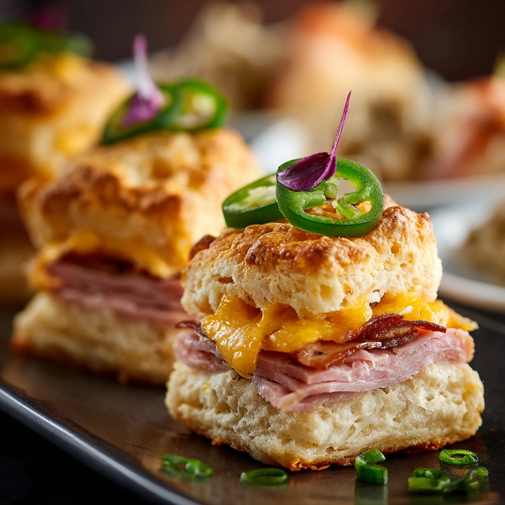 Savory Ham and Cheese Butter Swim Biscuits for Any Occasion