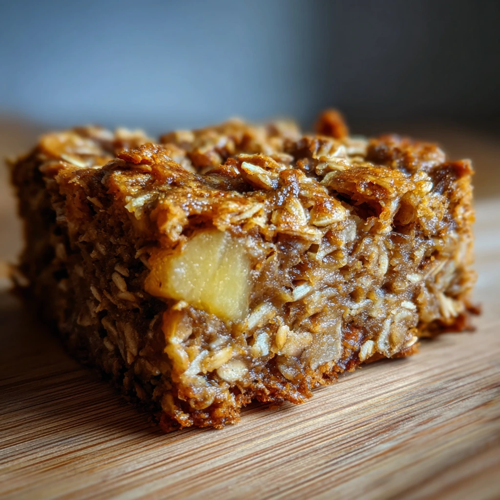 Deliciously Healthy Banana Oatmeal Bars with Nuts and Dried Fruits