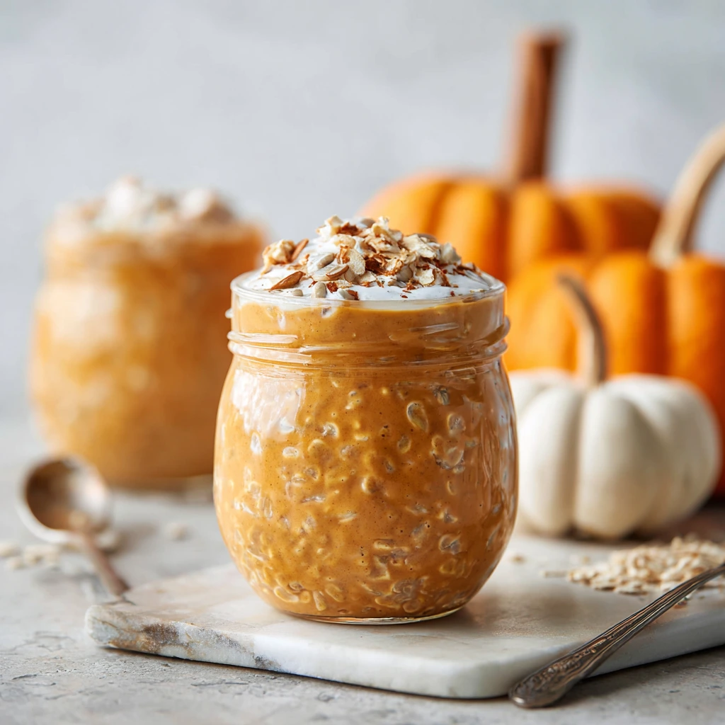High Protein Pumpkin Overnight Oats for a Nourishing Start to Your Day