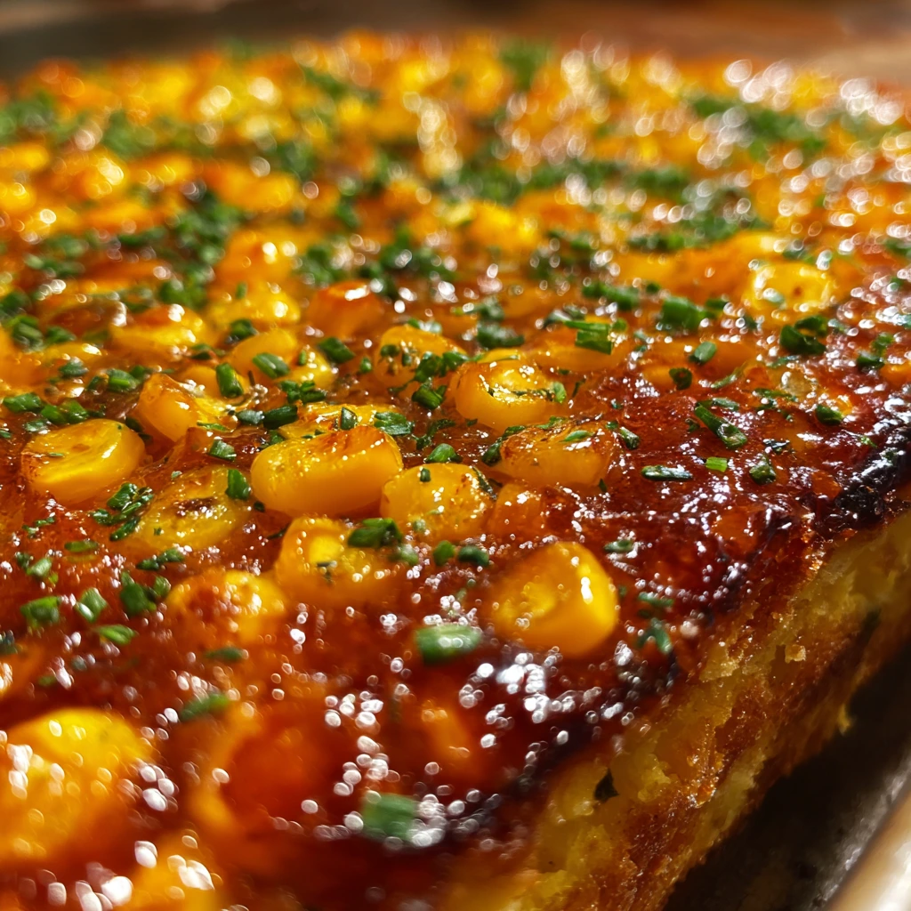 Deliciously Sweet Honey Glazed Corn Casserole with Creamy Texture