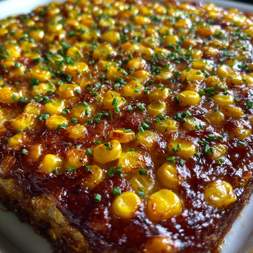 Deliciously Sweet Honey Glazed Corn Casserole with Creamy Texture