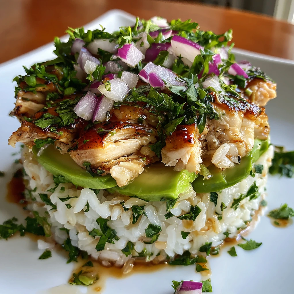 Delectable Honey Lime Chicken & Creamy Avocado Rice Stack for Vibrant Meals