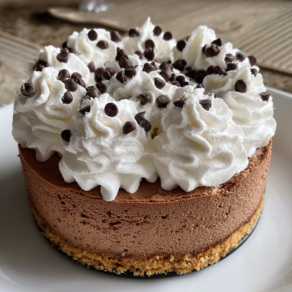 Decadent Hot Cocoa Cheesecake with Fluffy Marshmallow Whipped Cream