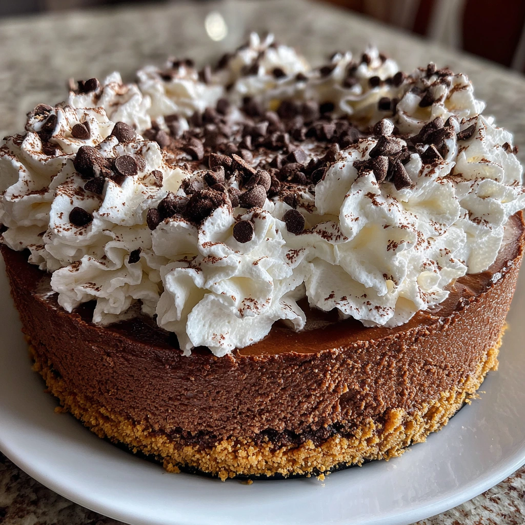 Decadent Hot Cocoa Cheesecake with Fluffy Marshmallow Whipped Cream
