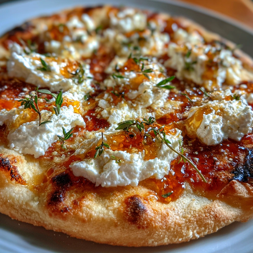 Irresistible Hot Honey Ricotta Pizza Delight: A Flavorful Twist on Classic Pizza