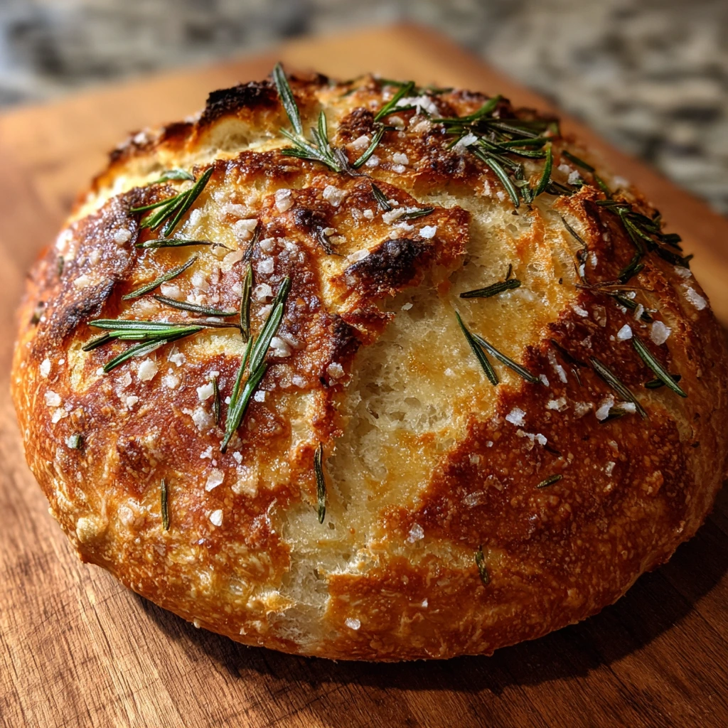 Irresistible Parmesan Garlic Artisan Bread with a Crispy Crust and Soft Center