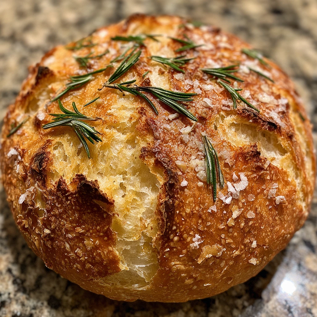 Irresistible Parmesan Garlic Artisan Bread with a Crispy Crust and Soft Center