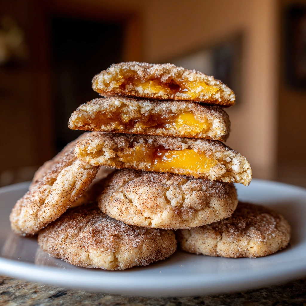 Deliciously Soft and Chewy Peach Cobbler Cookies with Cinnamon and Vanilla