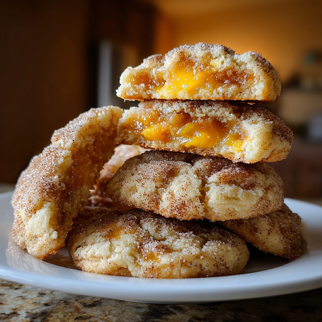 Deliciously Soft and Chewy Peach Cobbler Cookies with Cinnamon and Vanilla