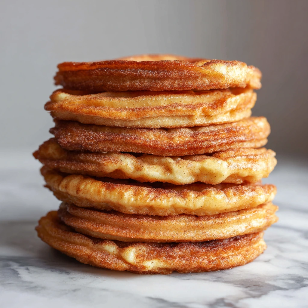 Irresistible Spanish Churro Pancakes with Cinnamon Sugar and Chocolate Sauce