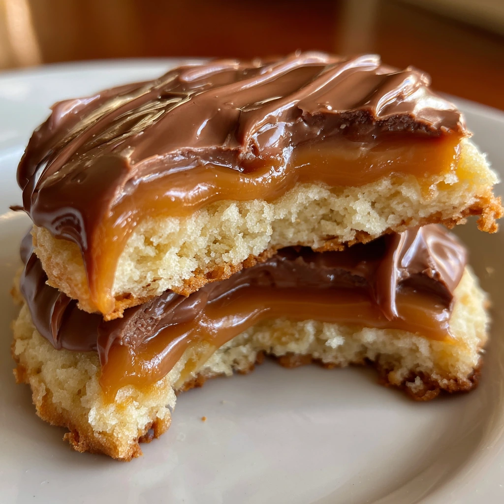 Decadent Irresistible Twix Cookies with Caramel and Chocolate Delight