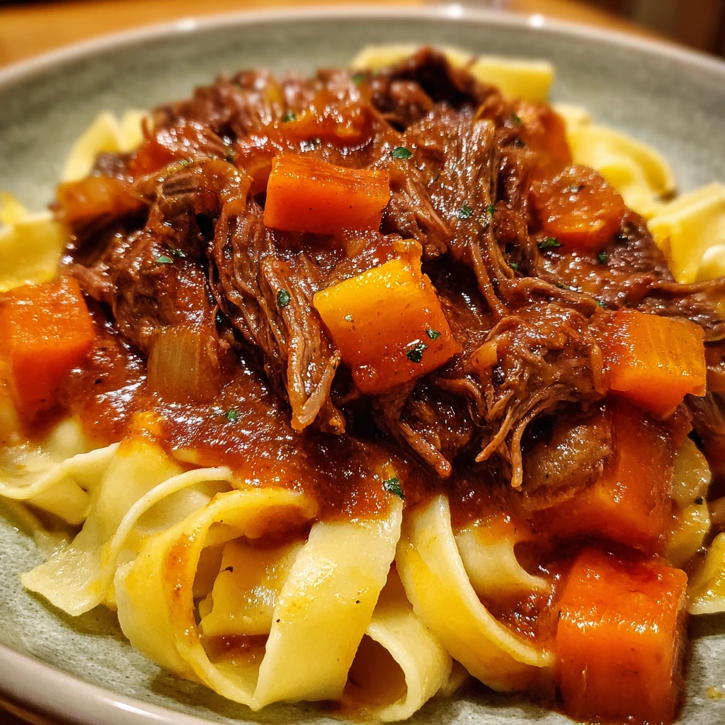 Savory Italian Beef Ragu with Rich Tomato Sauce and Herbs
