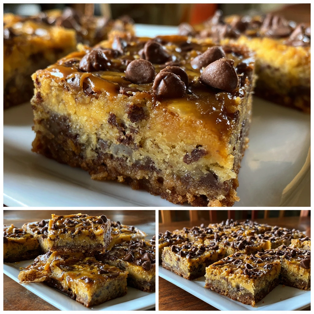 Decadent Knock You Naked Bars with Chocolate, Caramel, and Creamy Peanut Butter