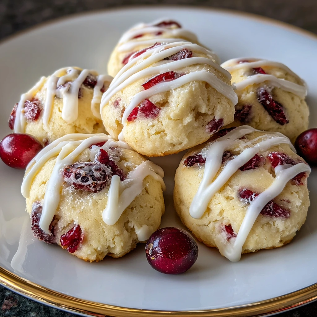 Deliciously Tangy Lemon Cranberry Cookies with Zesty Flavor and Chewy Texture