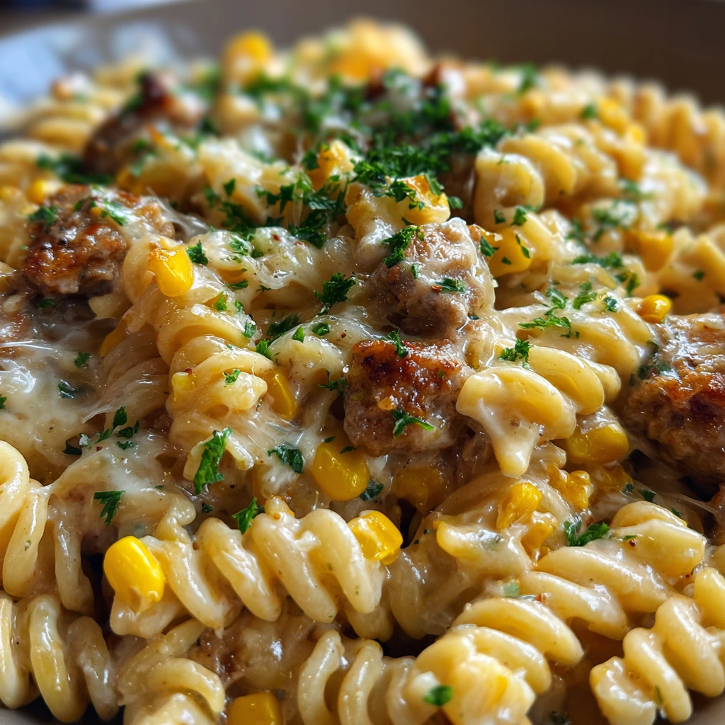 Loaded Cheddar Ranch Beef and Sweet Corn Rotini Bake: A Comforting Family Favorite