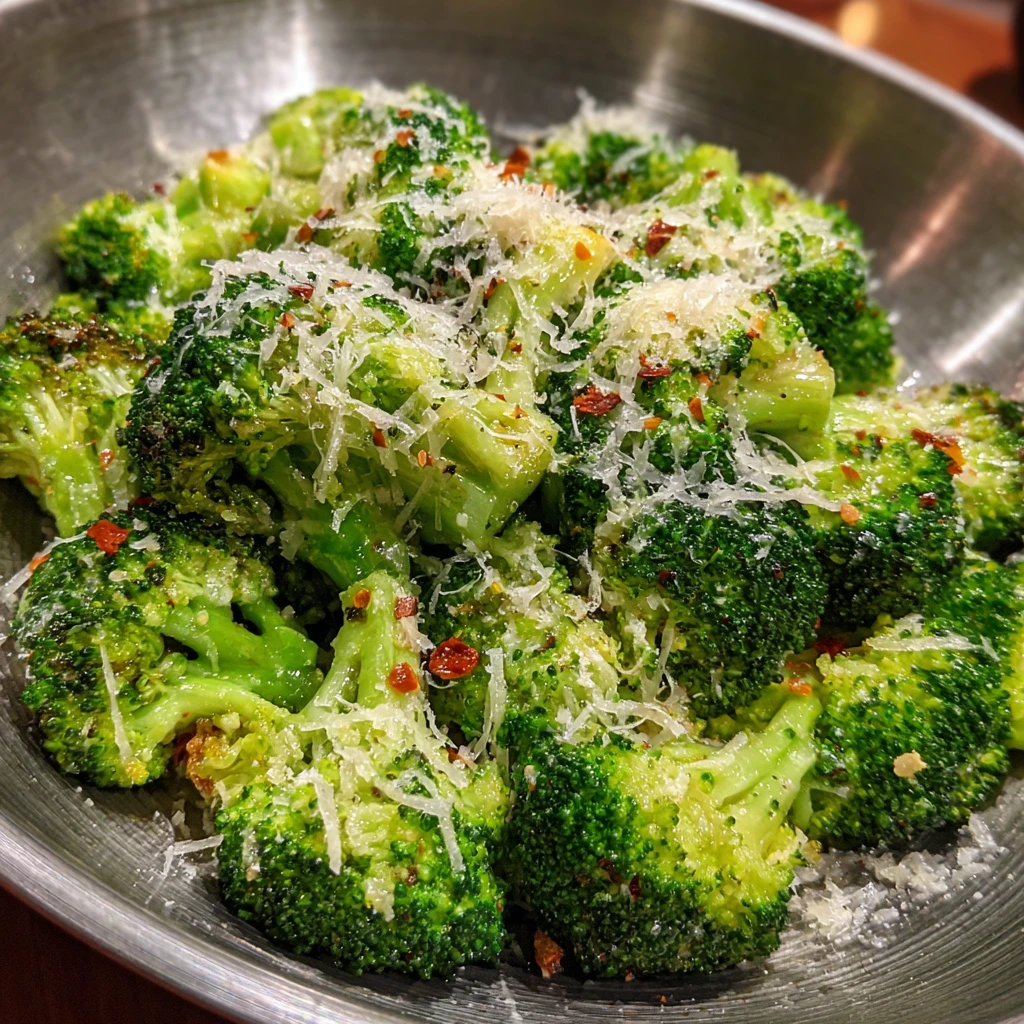 Savory Longhorn Steakhouse-Inspired Garlic Parmesan Broccoli Side Dish