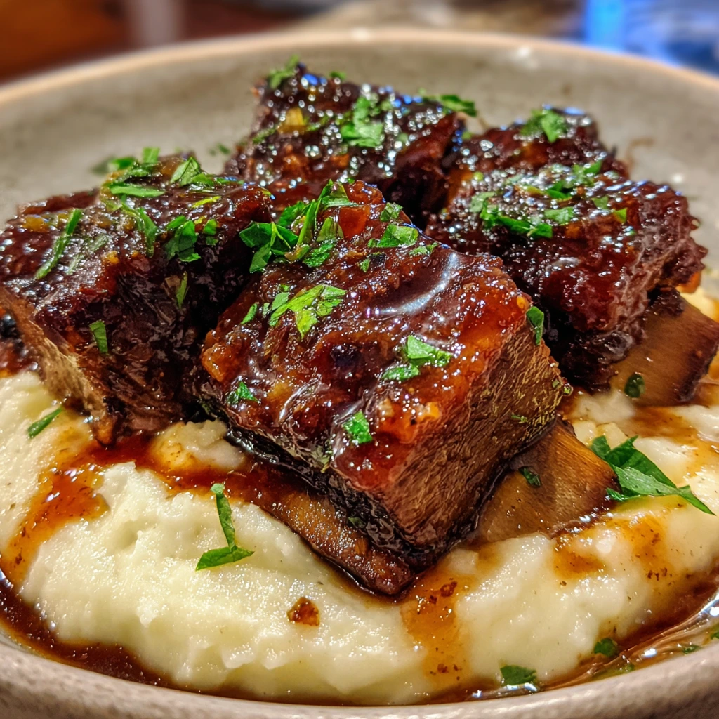 Sweet and Savory Maple-Bourbon Glazed Short Ribs with a Tender Finish