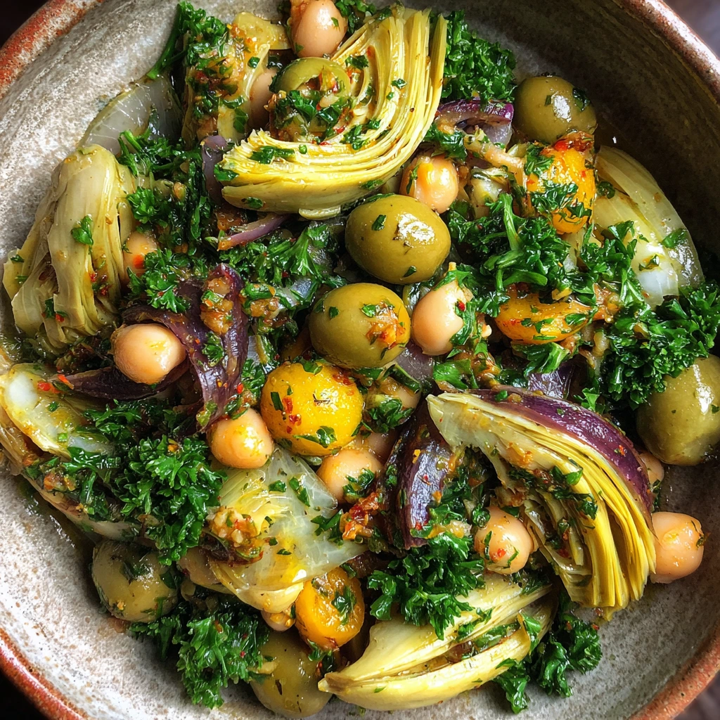 Vibrant Marinated Za’atar Bean Salad with Fresh Vegetables and Zesty Dressing