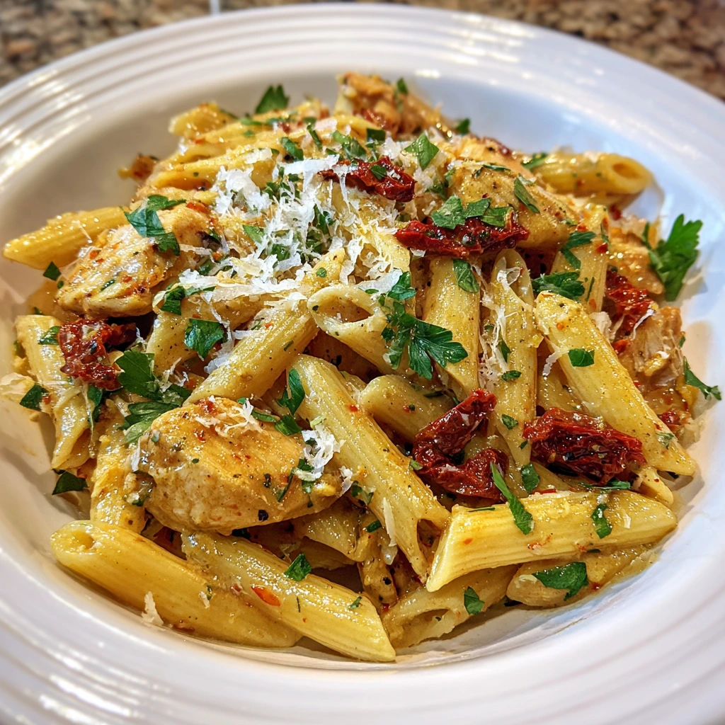 Irresistibly Creamy Marry Me Chicken Pasta with Garlic, Spinach, and Sun-Dried Tomatoes