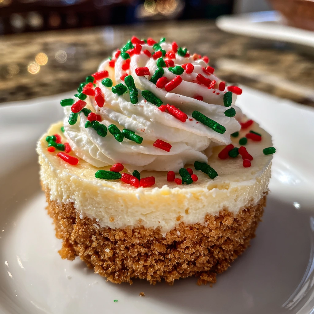 Deliciously Creamy Mini Christmas Cheesecakes with Festive Toppings