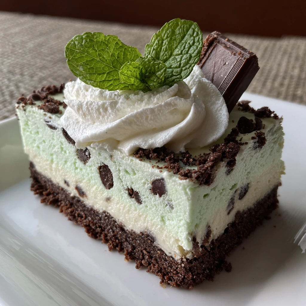 Decadent No-Bake Mint Chocolate Chip Cheesecake with Creamy Filling