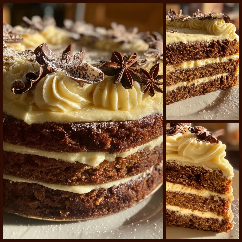 Deliciously Moist Gingerbread Cake with Creamy Cheese Frosting