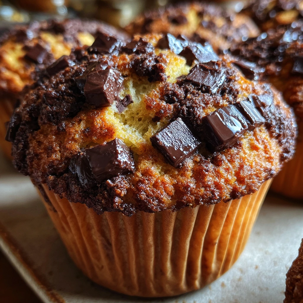 Decadent Double Chocolate Muffins with Rich Dark Cocoa and Chocolate Chips