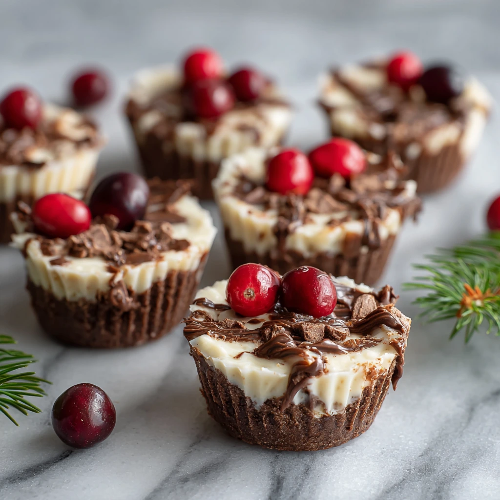 Decadent No-Bake Christmas Cheesecake Bites with Creamy Filling