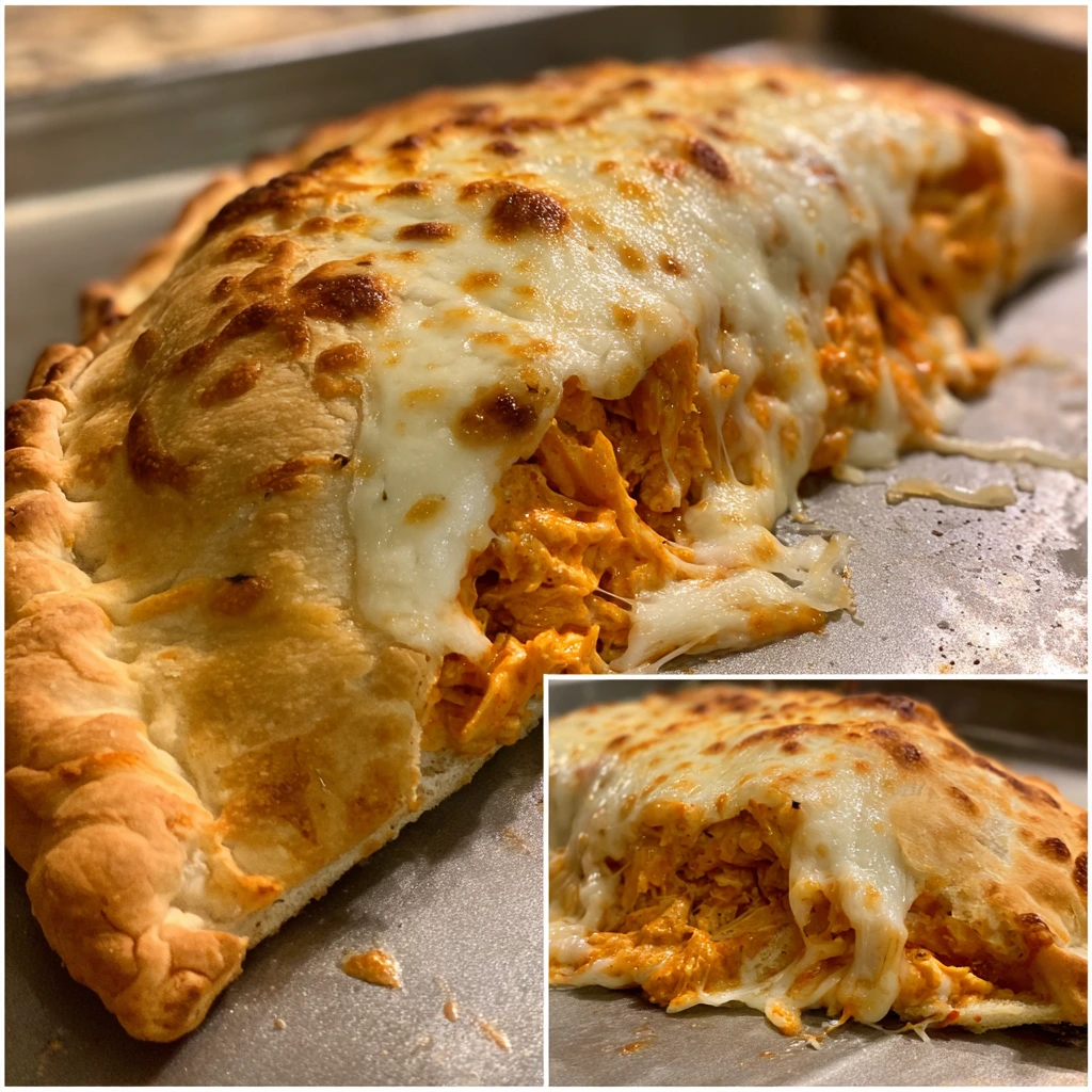 Delicious and Cheesy Ooey-Gooey Buffalo Chicken Pizza Pockets